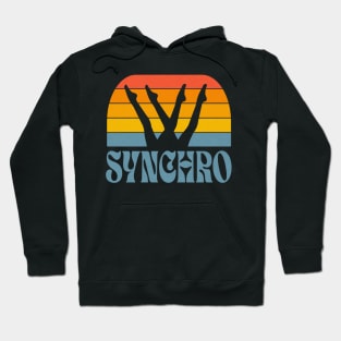 Synchronized Swimming Retro Style Hoodie